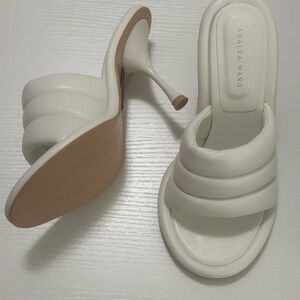 AZALEA WANG CHEY STILETTO PUFFER SANDAL
